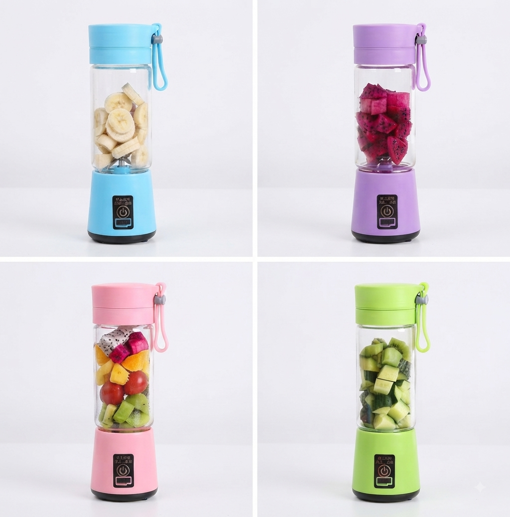 Licuadora Portátil USB Recargable / Vaso Licuador Personal (4 Colores Disponibles)